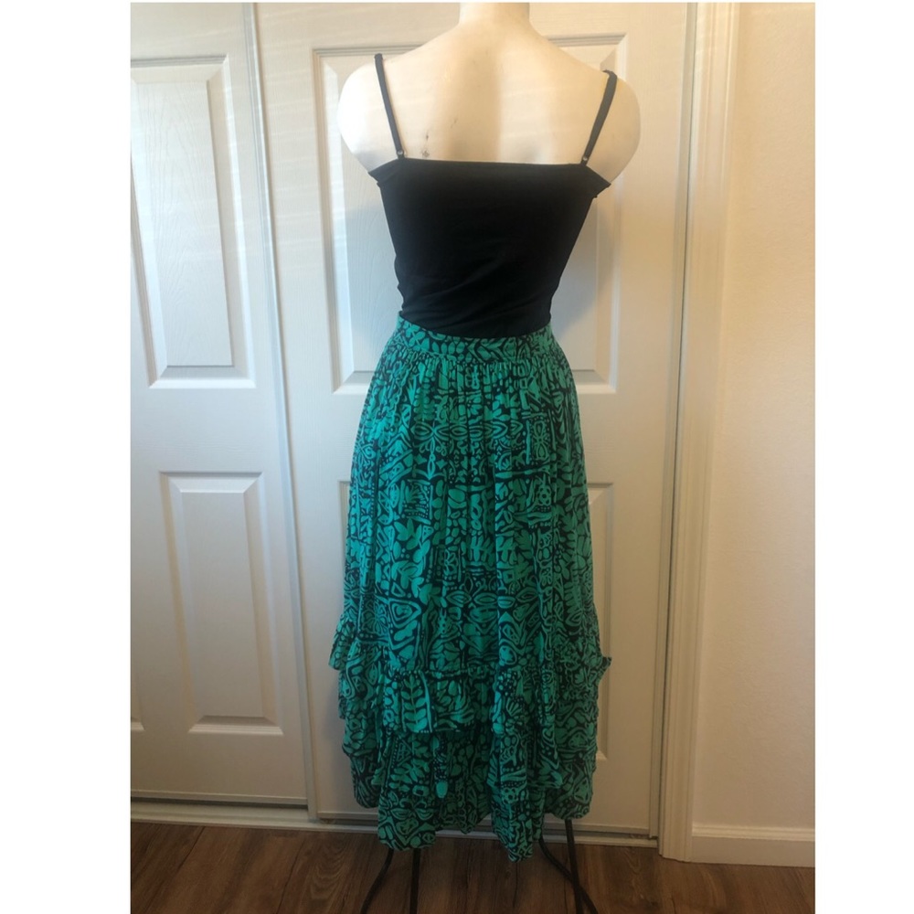 Vintage 80’s Liz Sport Skirt Tropical, Petite Sz 8 - Picture 5 of 11